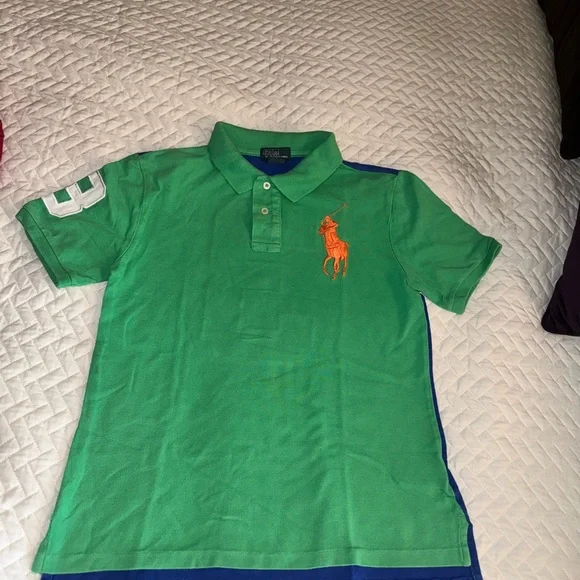 Polo by Ralph Lauren Kids' Red and Green Polo Shirts - Picture 3 of 4